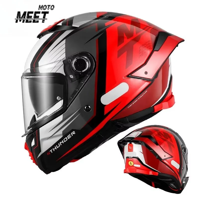 New DOT ECE ApprovalMT Thunder 4 SV Motorcycle Helmet Professional Track Racing Helmet Motorcycle Equipment