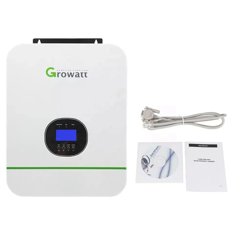 Onduleur solaire hybride Growatt hors réseau, onduleurs à usage domestique, haute tension, personnalisé, vente en gros, 3KW, 5KW, 6KW, 10KW, 15KW