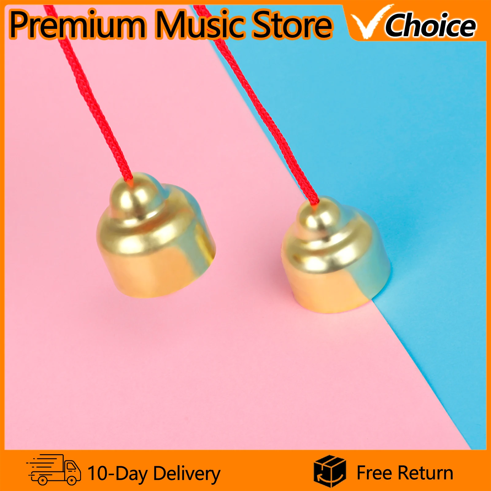 Kids Education Bell - Mini Instruments Copper Jingle Bells High