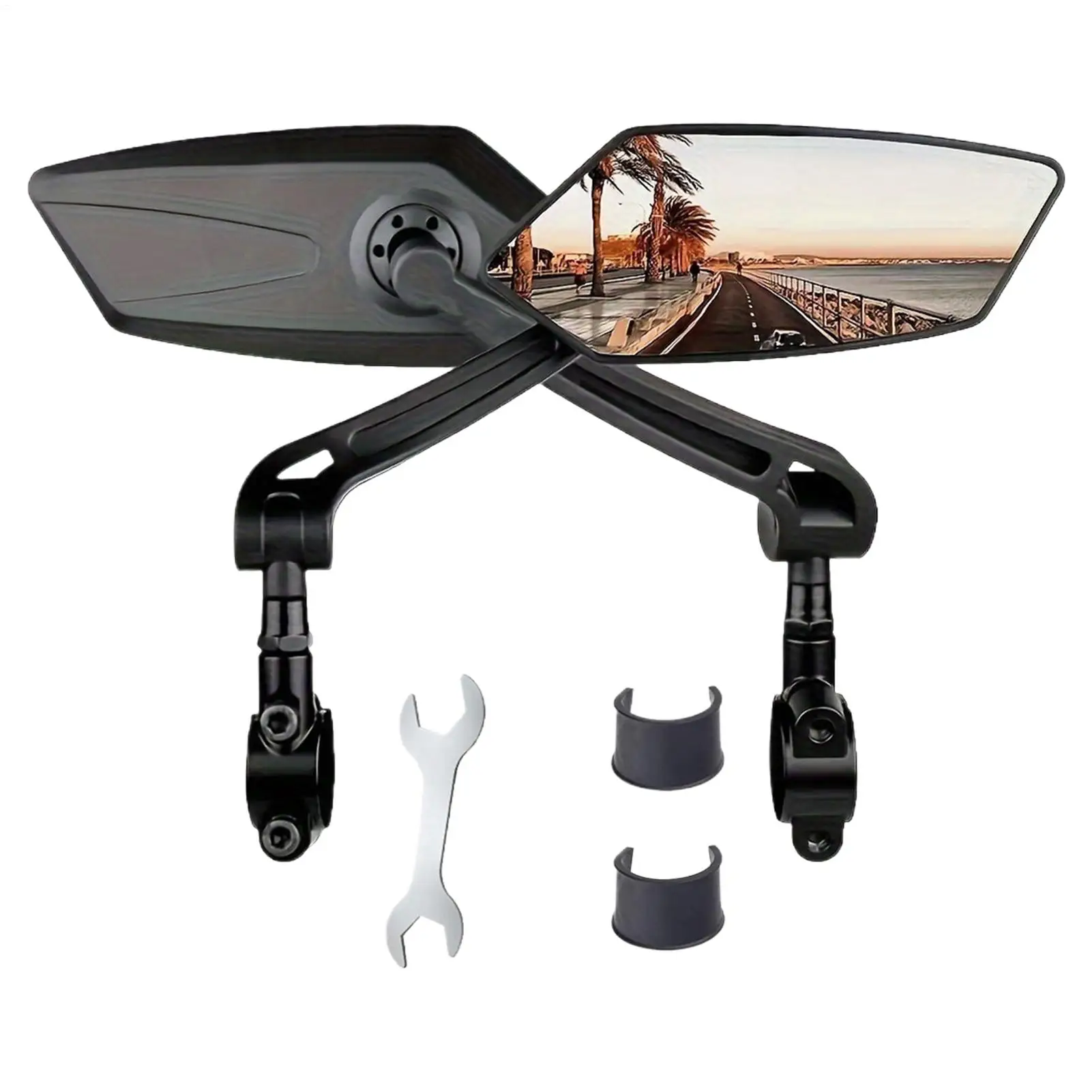 

Велосипедное зеркало, вращающееся на 360 градусов объектив для мотоцикла, противоударное велосипедное зеркало на руль для спорта, горного велосипеда, грязевого туризма