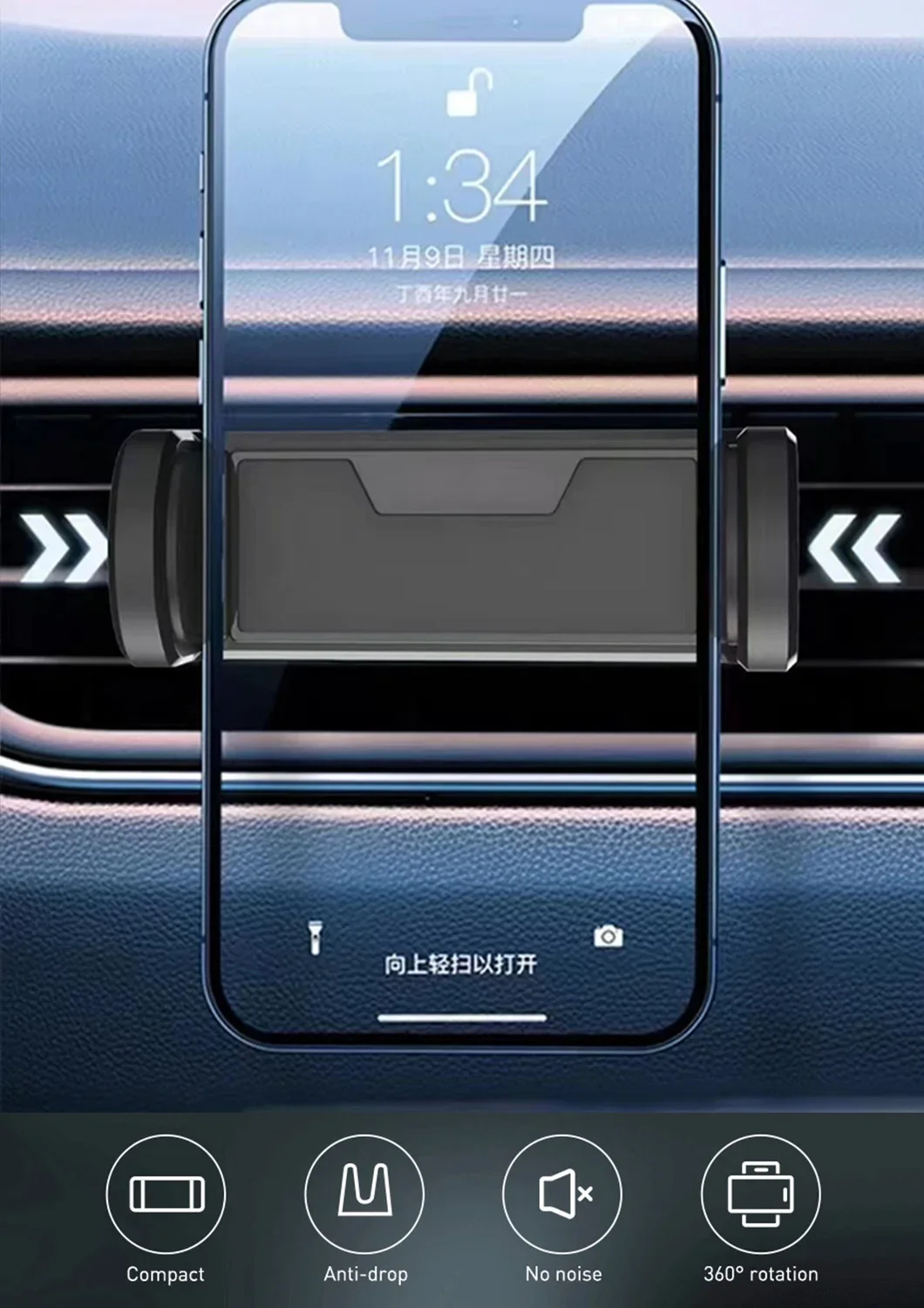 

2025НОВЫЙ автомобильный держатель для телефона, универсальный держатель для мобильного телефона, подставка для автомобильного телефона, крепление для автомобильного воздуховыпускного отверстия, поддержка автомобильного сотового телефона