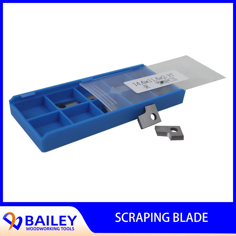 

BAILEY 10PCS 14.6x11.6x2mm Carbide Radius Scraper Blades Premium Quality Scraping Blade for Automatic Edge Banding Machine