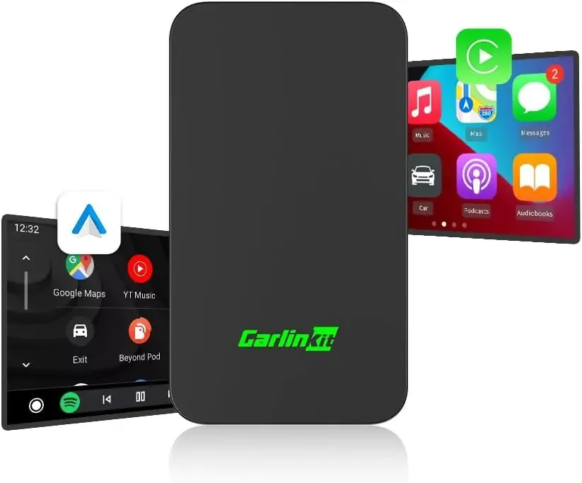 

Carlinkit 5 2air Wireless CarPlay Android Auto Wireless Box 2 в 1 Адаптер 2-канальный Work Waze Spotify 5,8 ГГц WiFi BT5.0 Siri GPS