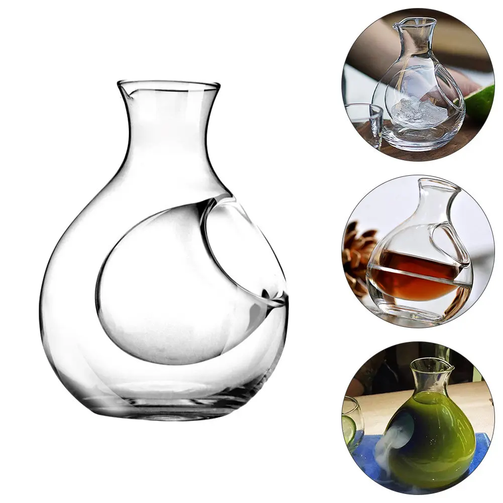 

250Ml Elegant Simple Design Glass Wine Decanter for Red White Wine Aeration Impressive Guest Presentation Bar Home Hotel