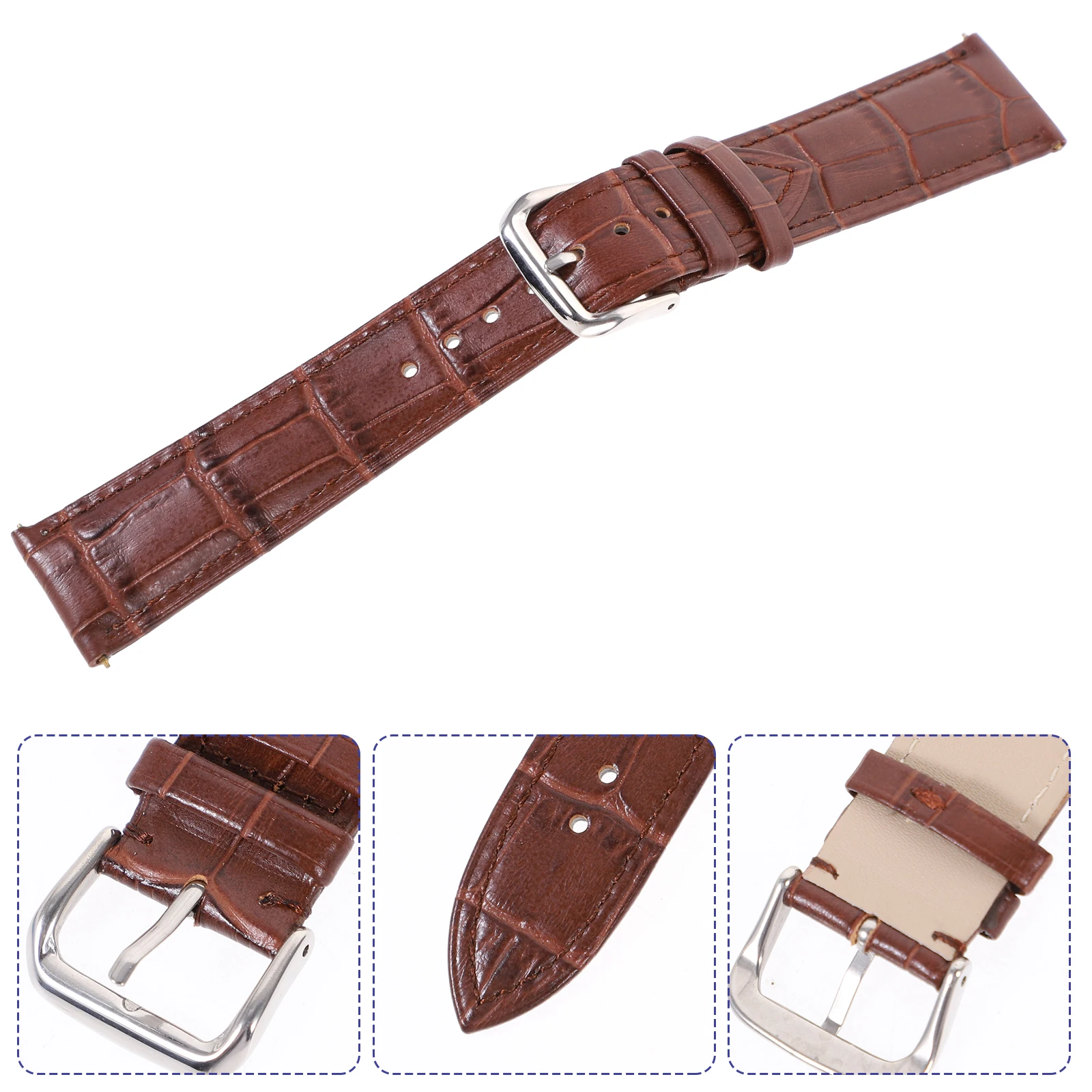 

22mm Pattern Watch Strap Durable Wristb Vintage Male Adjustable Replacement Bracelet