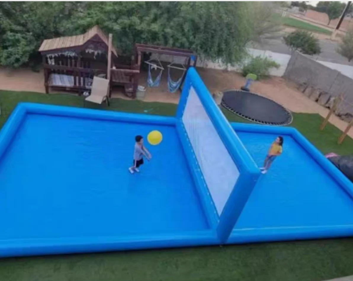 

Customized Outdoor PVC Inflatable Volleyball Court Field Commercial Water Sports Pool Amusement Facilities Various Colors