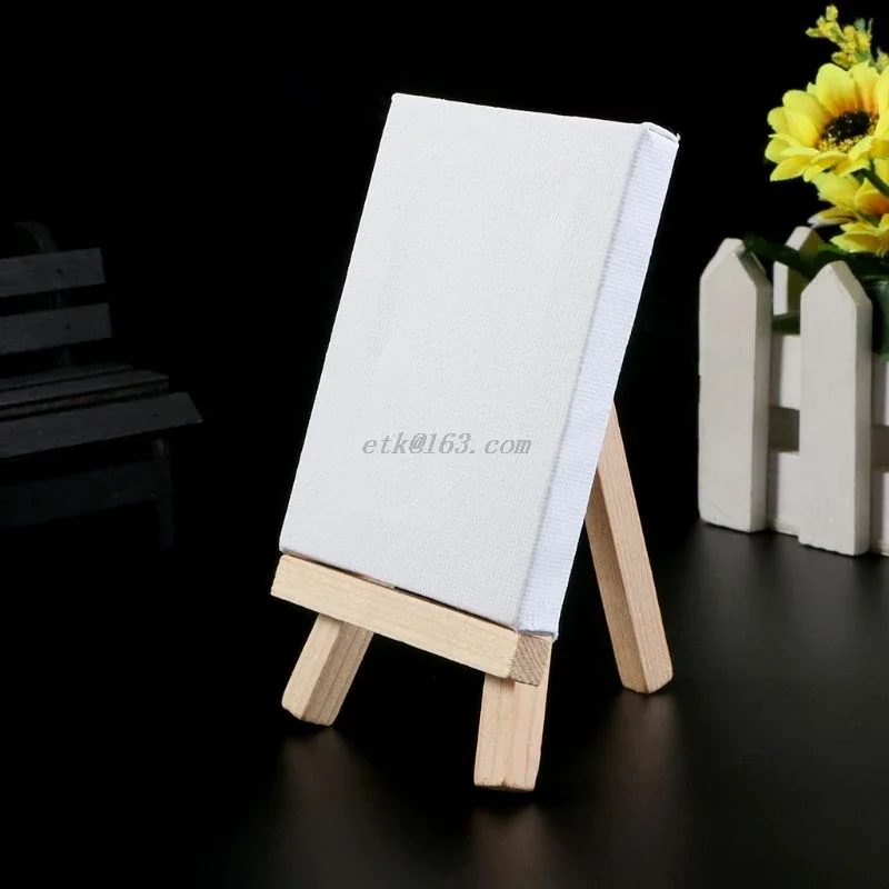 1pc Mini Natural Cotton Easel Frame Display Holder For Art Painting Frame