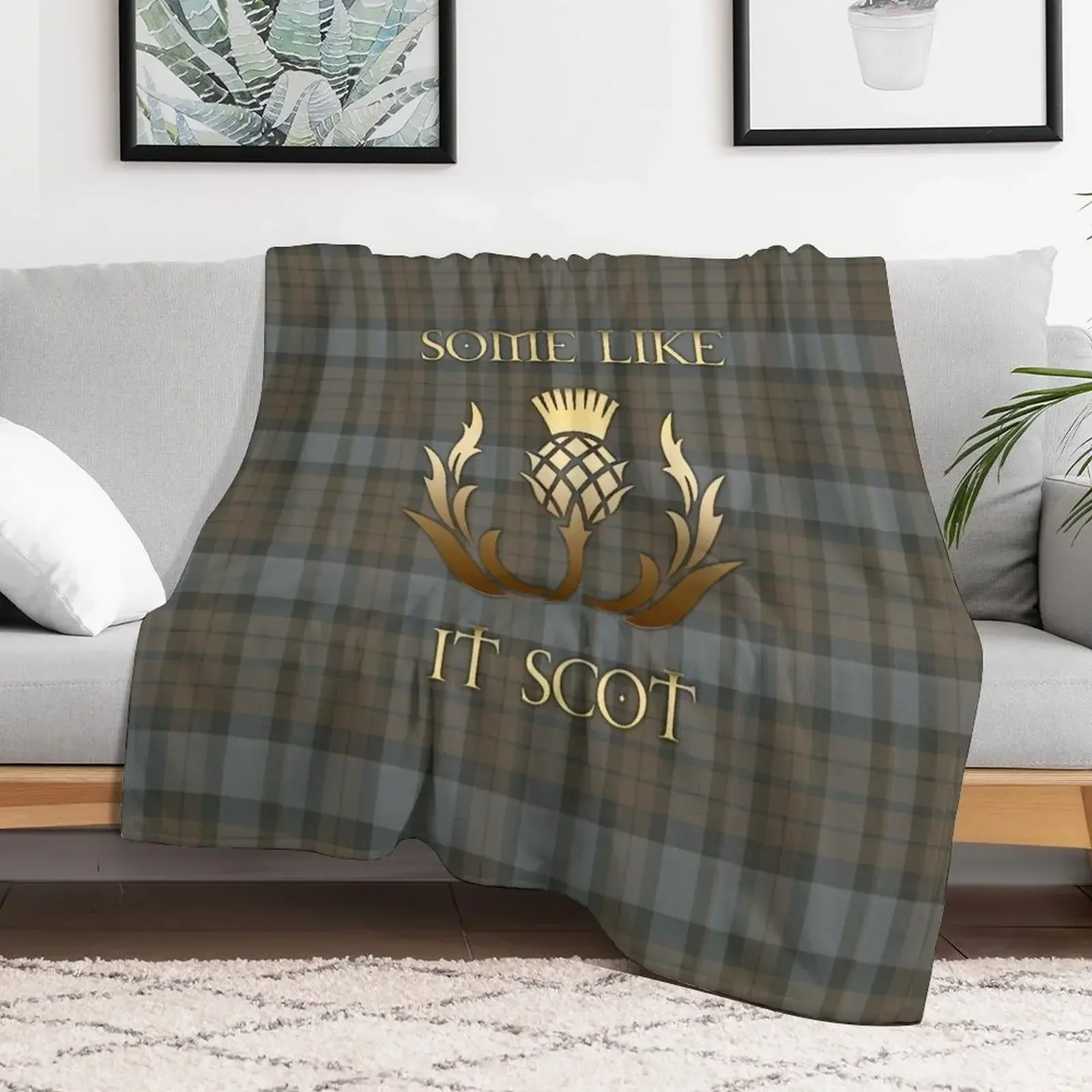 Some like it scot - Thistle - Outlander Throw Blanket Decorative Beds Soft Beds Luxury Thicken Blankets