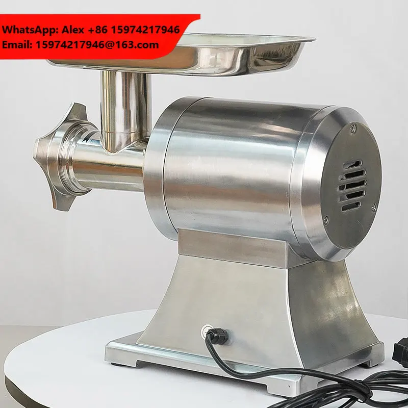 CMPG-AL22D Commercial 1HP Aluminum Electric Meat Grinder Single Phase 110/220V 750W 2 Blades 1 Year Warranty Meat Mincer
