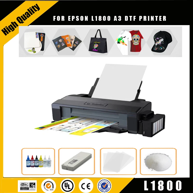 

lxhcoody A3 DTF Printer L1800 T-shirts Mask Clothes Printing Machine Directly Transfer Film Textile DTF Printer DTF Ink