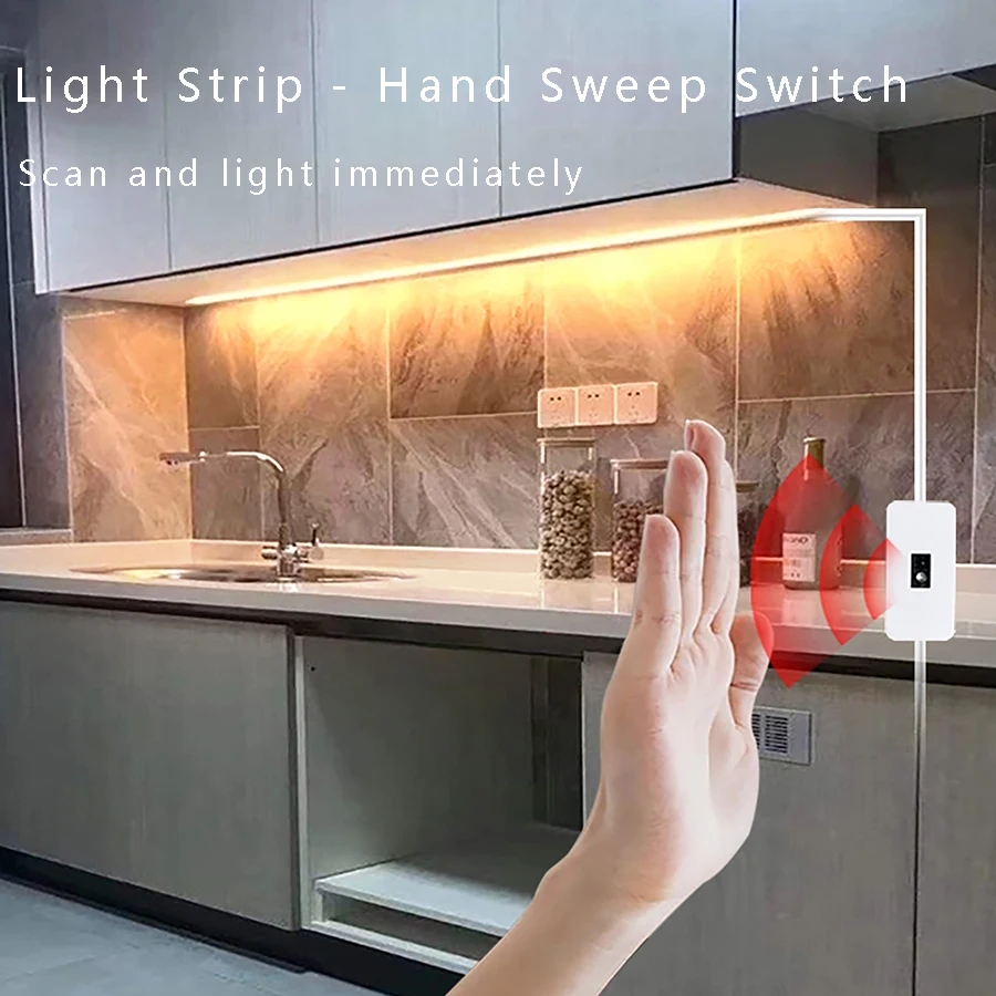 USB light strip/sensor switch, TV background decoration, TV backlight, eye protection wonder, LED light, mirror light