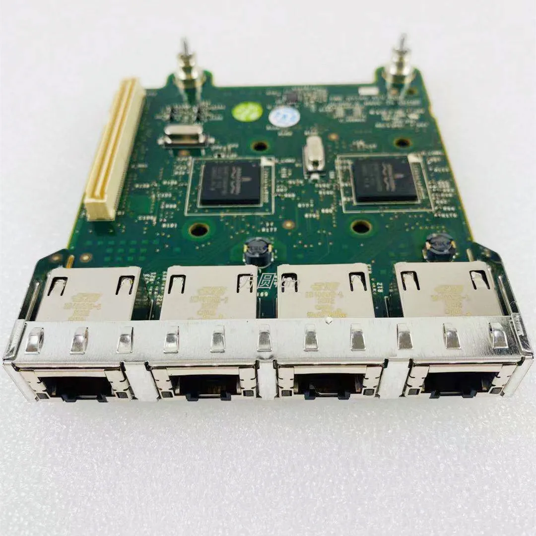 Four-port Gigabit Network Card Module for Dell R620, R720, R720XD Servers, Including Network Interface Card Chips.