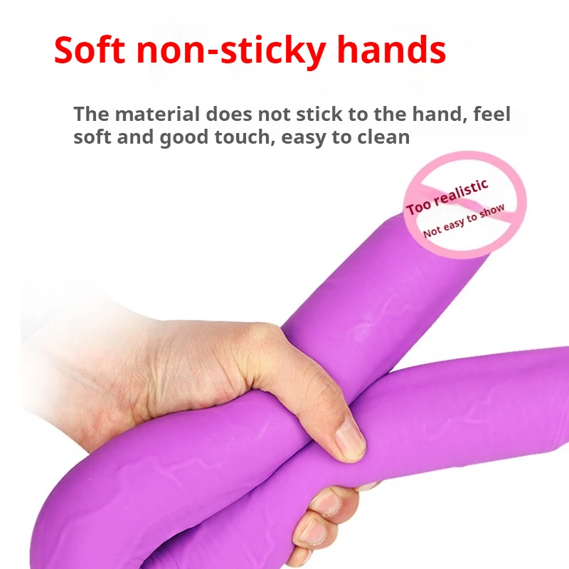 Realistic Double-Ended Dildo Silicone Double Sided Dildo With Vivid Glans Double Penis For Vaginal AnalSex Adult For Lesbian Gay