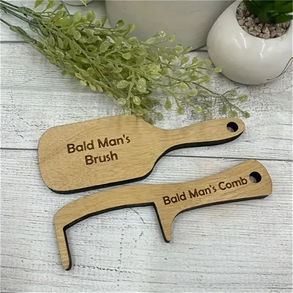 Funny Comb For Bald Men Novelty Party Favors Hair Styling Tool for Adults Weird Stuff Father\'s Day Gifts Cute Aesthetic Gadgets