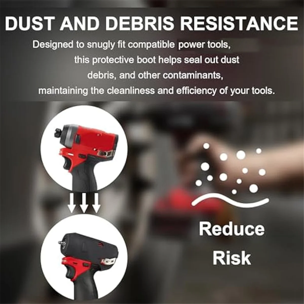 ABNJ 49-16-3453 Botte de protection contre les chocs pour carburant M12 1/4 pouces. Pilote d'impact hexagonal 3453-20