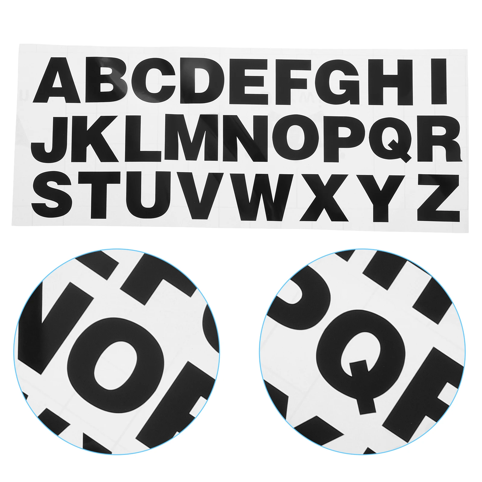

2pcs 26 Alphabet Letters Reflective Stickers for Car Motorcycle Decor Black PVC Big Size Door Emblems Custom Decal Vinyl
