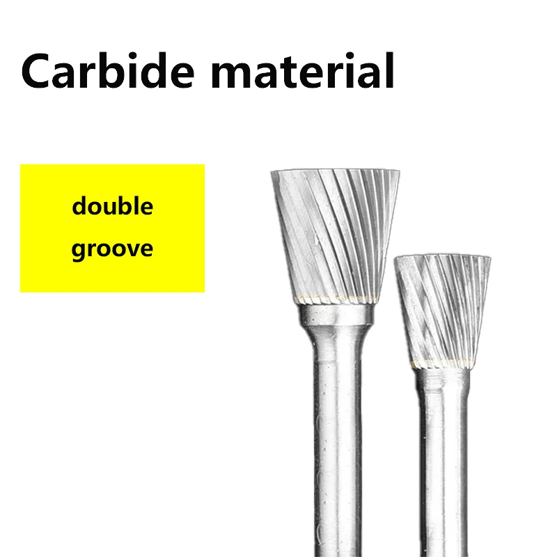 Imagem -02 - N-tipo Cone Invertido Forma Liga Arquivo Rotativo Cabeça de Moagem de Metal Duro Fresa Ferramenta de Escultura de Madeira de Tungstênio 1pc