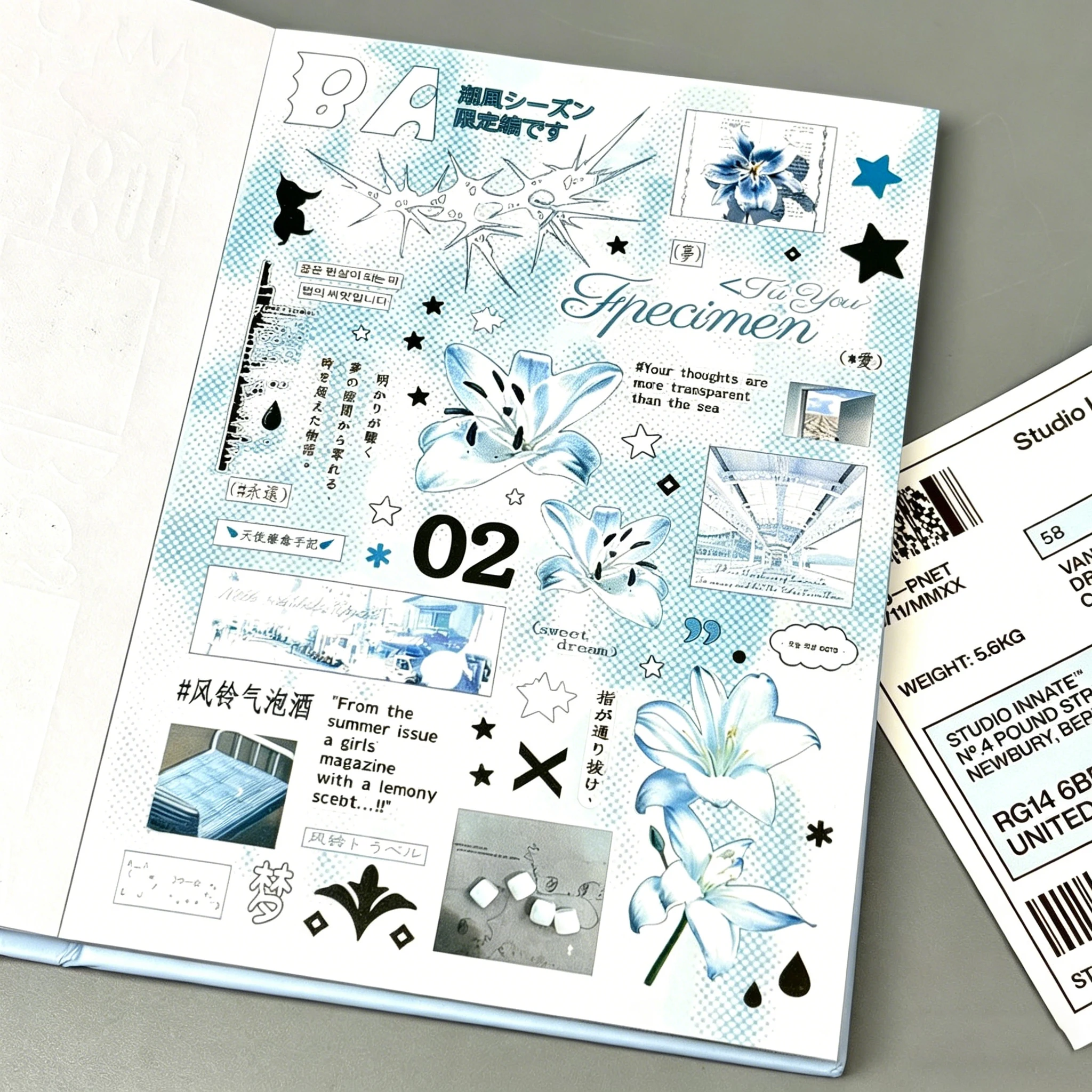 Sticker Book Sleepless Coding Sticker Book Korean Diary Decoration Ins Student Diary Diy Collage Material Cutting Film Sticker