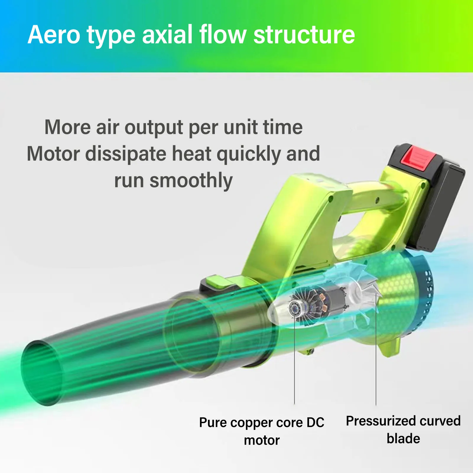منفاخ لاسلكي أوراق شجر الثلج الصناعية الليثيوم القابلة لإعادة الشحن عالية الطاقة لوازم الحدائق منفاخ أوراق الشجر الصناعية منفاخ أوراق الشجر