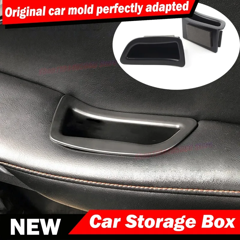 For Volvo V40 2013-2017 ABS Door Side Storage Box Accessories Door Insert Tray Organizer Liners Accessories