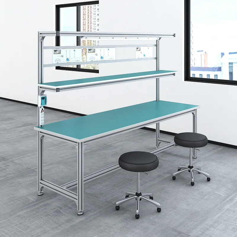 

Recommend Working Table for Workshop Production Line Aluminum Work Bench Workshop Work Bench