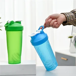 600ml Botol Pengocok Bubuk Protein Portabel Botol Air Anti Bocor untuk Pelatihan Kebugaran Gym Cangkir Pencampur Pengocok Olahraga dengan Timbangan 10 botol air glitter penjualan terbaik - №