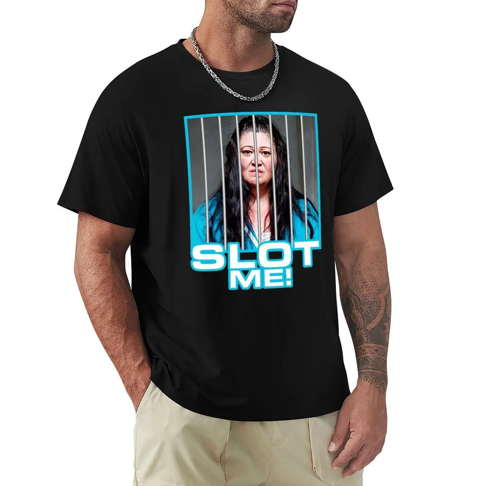 Boomer - Wentworth - Slot Me! T-Shirt Plus Size Workout Short Sleeve Top