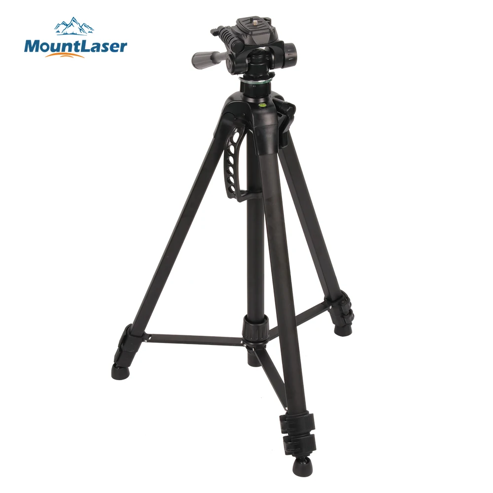 

1/4"-20 Thread 1.6m Aluminum Adjustable Professional Lightweight Travel Camera Tripod Stand for Universal Phone/Laser Level