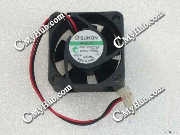 For SUNON KDE1204PKV2 MS.A.GN DC12V 0.6W 4020 4CM 40MM 40X40X20MM 2pin Cooling Fan KDE1204PKV2