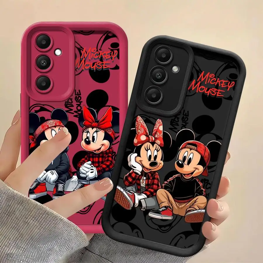 Disney Mickey Minnie Mouse Case for Vivo Y30i Y30 Y51 Y67 Y21 Y50 Y36 Y22 2022 Y21A Y20i Y35 Y27 Y20S Y12S Y03 Y16 Y15S Cover