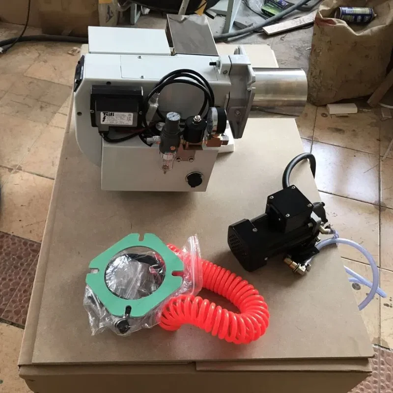 Stainless Steel Compressed Air Atomized Burner For Waste Oil (Diesel/Engine Oil/Vegetable) Heavy Oil Tire Pyrolysis Fuel 220v