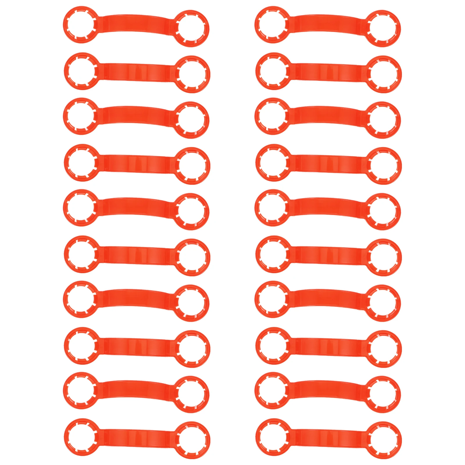 

20Pcs Drink Bottle Buckle Sturdy Plastic Carrier Buckles Convenient Outdoor Travel Holder Clip Double Bottle Lifter Handle