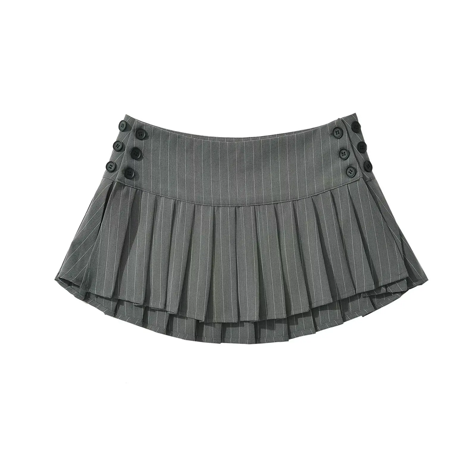 Preppy Style Plaid Printed Pleated Mini Skirt Women New Fashion Hot Sweet Low Waist Sexy Super Short Skirts for Y2K Campus