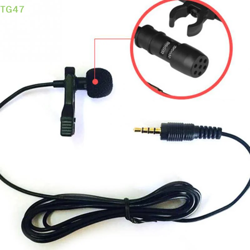 Picture 5: 【LS】【LS】3.5mm Jack Lavalier Tie Clip Lecture Microphones Audio Mic for Camera Computer Phone