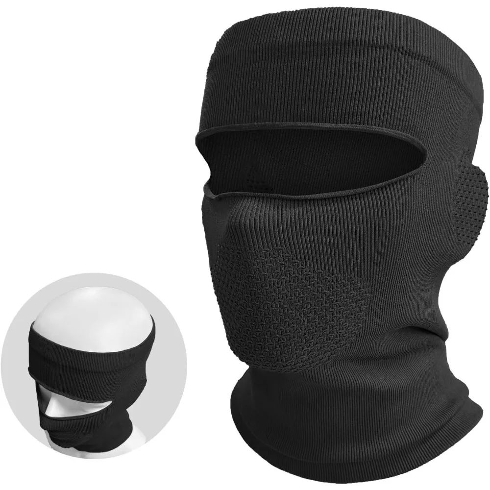 

Topless Balaclava: Ski/Motorcycle Mask, Breathable Vents, Comfort-Fit, Keeps Hairstyle Intact,Fits Skiing & Motor