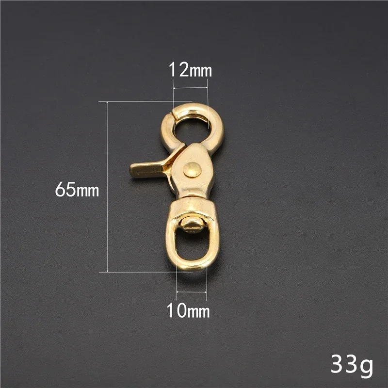 Meetee 2/5 Stück 10–38 mm Schnallen aus reinem Messing, Karabiner, Metall, Hundehalsband, Hakenklammern, Gepäckgurte, zum Aufhängen, Schnappschnalle, Nähzubehör