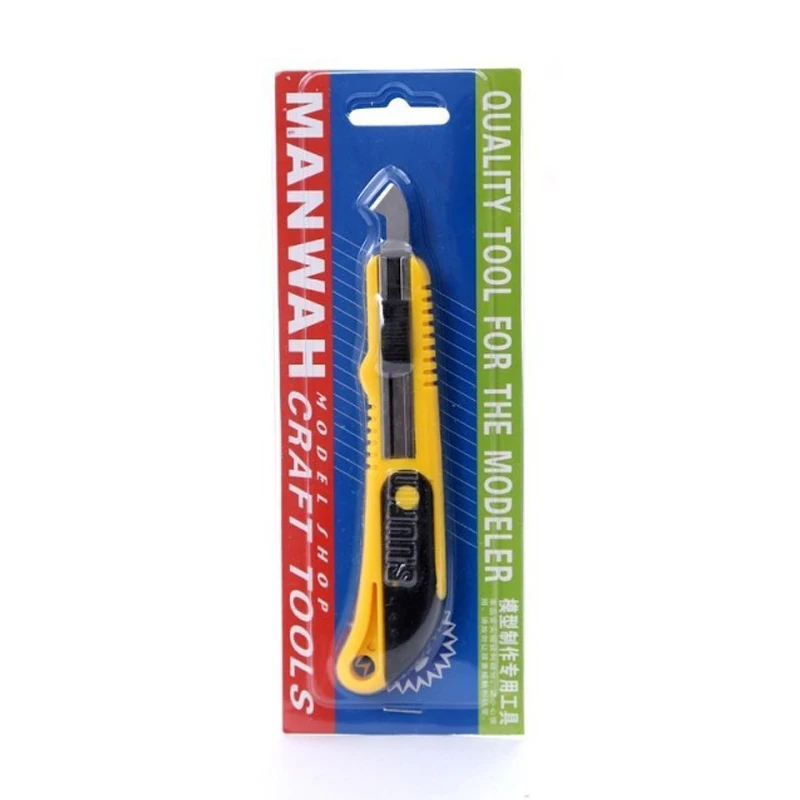 MANWAH MW-2152 Plastic Cutter Hobby Plastic Scriber Quality Tool for The Modeler Craft Tools with 4 Blades