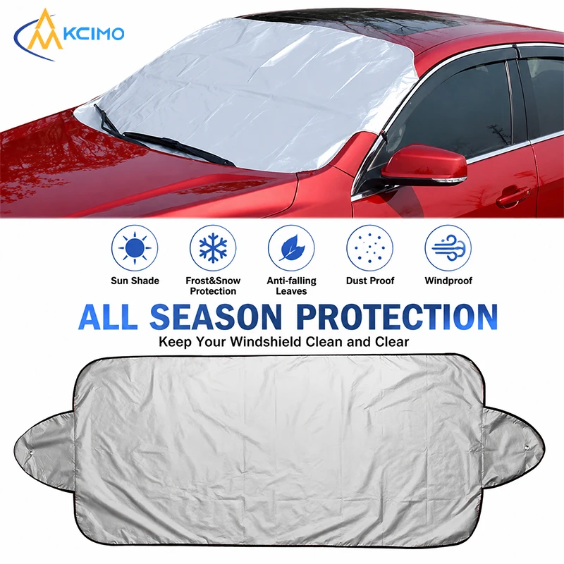 All-Season Car Windshield Cover, Waterproof Anti-Snow Frost Shield, UV Protection Dustproof Exterior Car Accessory