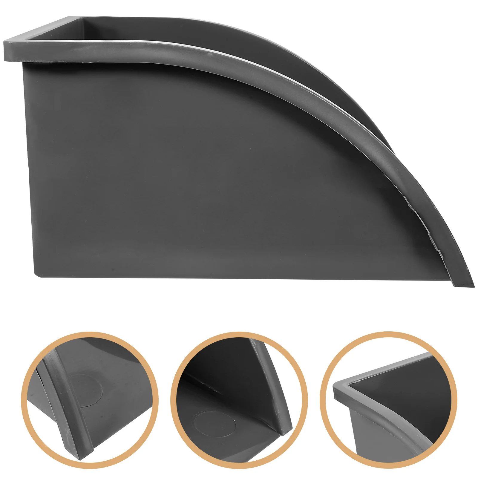 s PVC Extension Water Dustpan Grey Gutter Splash Guards Gutter Connector Splash Block 110mm Wall Corner Drainage System