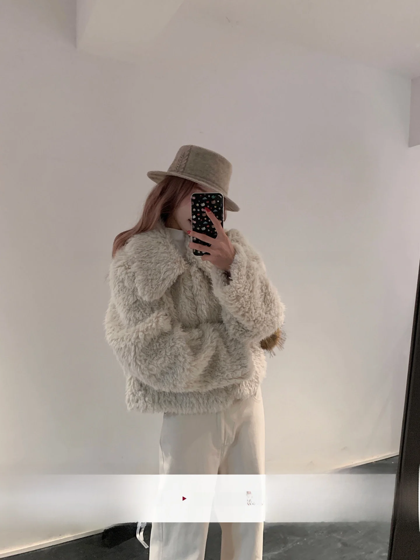 

Женское корейское пальто Lili Miss Gentle из овчины, прямого кроя, с длинными рукавами, с воротником, утепленное шерстью