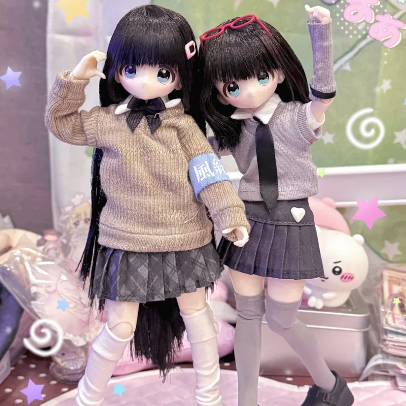 

Miralab Do Not Mess With My Bangs Series 1/6 Bjd Blind Box Movable Joint Doll Rubber Hair Transplantation School Style Doll Toys