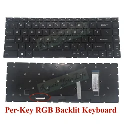 US Russian Spanish Per-Key RGB Backlit Keyboard for MSI GS66 Stealth 10sfs 10SGS GP66 MS 1542 Gaming Keyboard Colorful Backlight