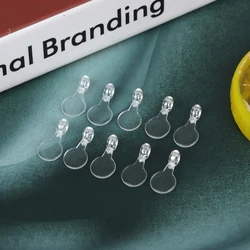 200PCS 16*8mm Acrylic Clear Jewelry Bails DIY Crafting Charm Hooks for Cabochons /DIY decoration/Hair Accessories DIY