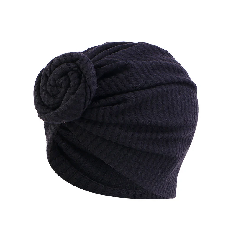 Muzułmańskie kobiety Turban Hidżab Top Twist Knot Headwrap Cover Beanie Chemo Cap Nakrycie głowy Solid Color India Hat Akcesoria do włosów Mujer