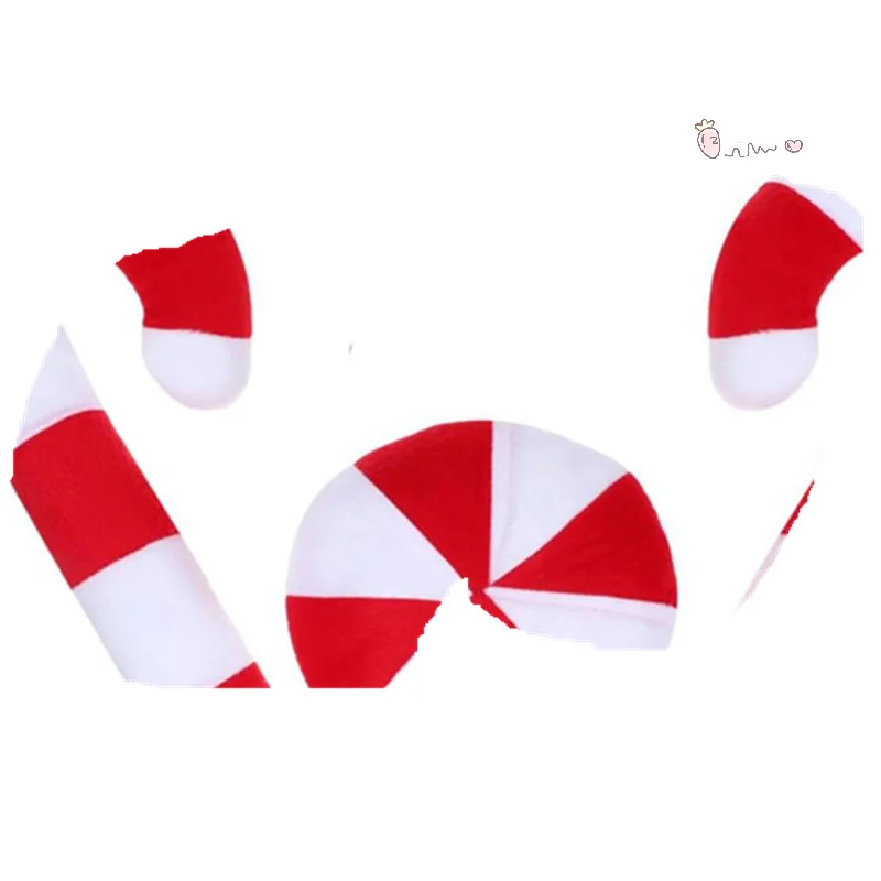 

[X6O] Рождественские автомобильные аксессуары, набор носа с рогами оленя, дизайн конфетной трости, простая установка, прочная ткань, украшение автомобиля на Рождество