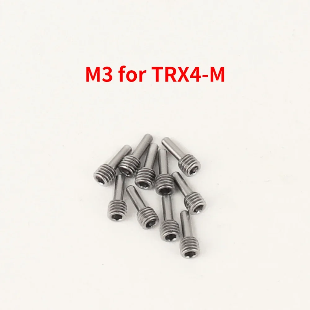 M3 M4 Front/Rear Bumper Headless Hexagon Screw Pin Drive Shaft Screw Middle Axle Bolt For 1/10 SCX10 Capra Trx4m RC Crawler Part