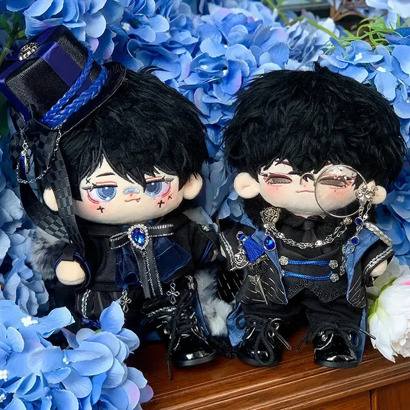 

20cm Plush Toy Doll Clothes Gemstone Gentleman Costume Elegant Dress Top Hat Eunuch Set Men's And Women's Birthday Gifts
