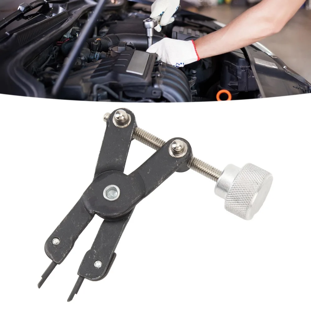Adjustable Screw Brake Cylinder Retainer Remover Fork Tip Heavy Duty Brake Retainer Spring Removal Tool Knurled Knob