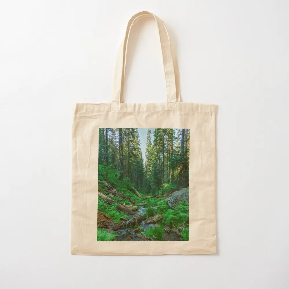 The pulling force of the green forest. Tote Bag