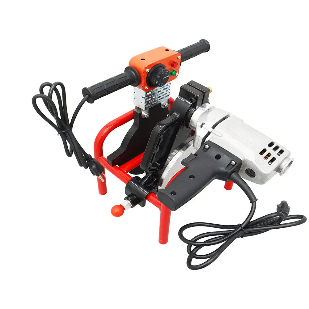 63-160/63-200mm HDPE Butt Fusion Welding Machine Manually 2 Clamps Pipe Fusion Welder Pipe Fusion Welding Tool 220V